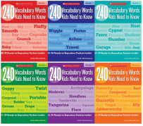 240 vocabularies Kids need to know  book 1-6