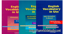 《English Vocabulary in Use》英语词汇工具书全三册PDF